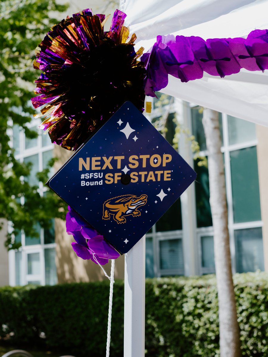 Next Stop: SF State🐊 💜 The final deadline to accept your offer of admission for undergrad is THIS Saturday, June 1. Become an SF State Gator and accept your offer of admission today! future.sfsu.edu/admitted Go Gators!