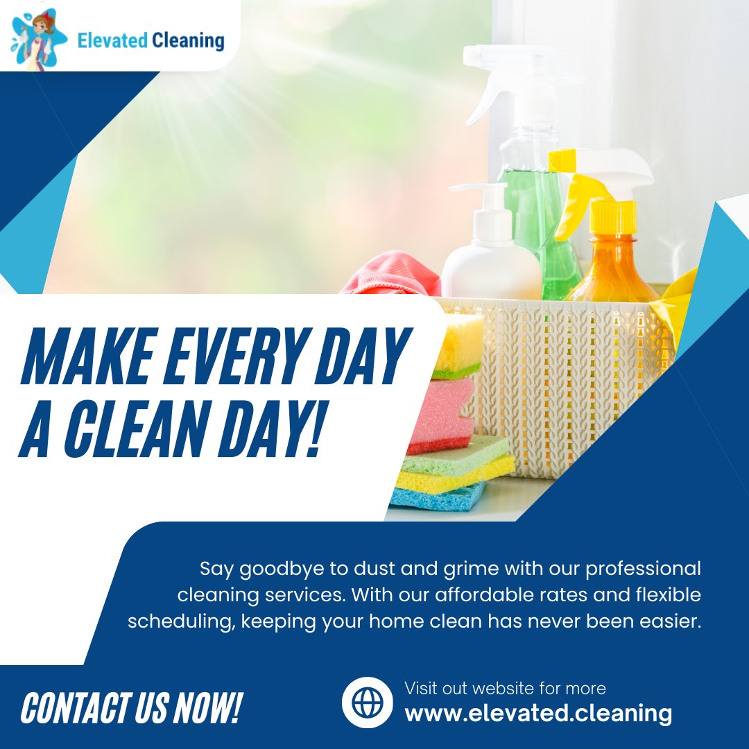 ElevatedCleanFL's tweet photo. Get a clean start to your week with Elevated Cleaning’s customized cleaning plans in Fort Lauderdale. We fit your busy schedule and cleaning needs. #CleanStart #CustomizedPlans #BusySchedule #FortLauderdale
https://t.co/vXSv5DZaFw
754-354-4442 https://t.co/4a7TLlRoln
