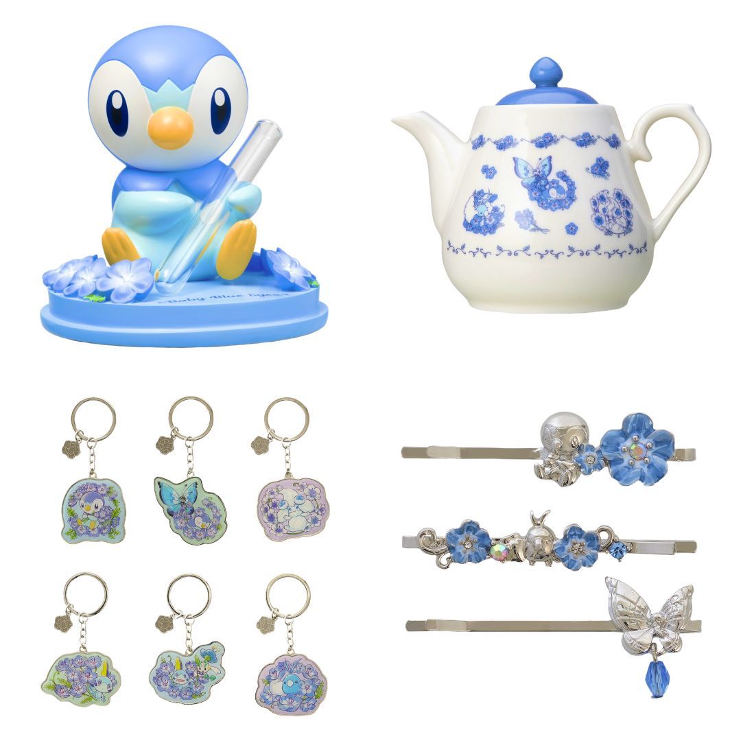 Pokémon Baby Blue Eyes 💙 Vase, Hair Pin, Tea Pot & more. Check them out at the link below! 🛑buff.ly/4bOEO8I #Pokemon #Piplup