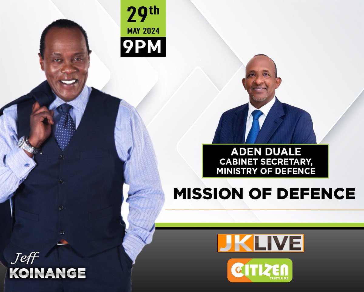 shukri_churicha's tweet photo. The most INFLUENTIAL man in President William Ruto government will be on Jeff Koinange Live tonight. #JKLive @KoinangeJeff @HonAdenDuale @citizentvkenya @kdfinfo https://t.co/j2ynH4khNe