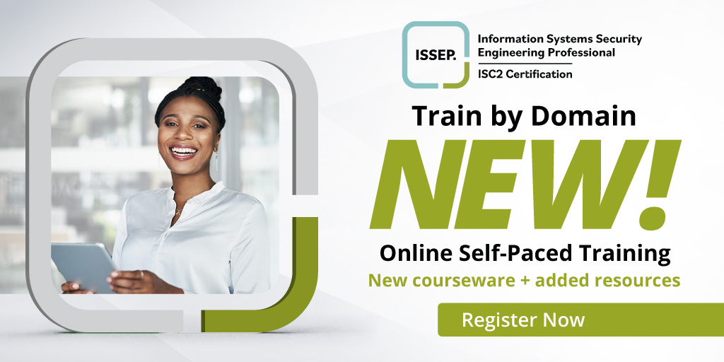 Big #ISSEP news! Now a second certification path option removes the #CISSP requirement. Train by domain with enhanced Online Self-Paced Training. 

Learn more: ow.ly/ECgl50RREQW

#CybersecurityLeadership