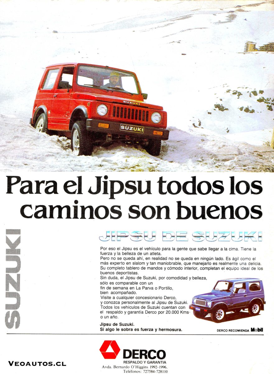 Suzuki Jipsu SJ410 Chile 1983. Precio base época $479.100

+ info facebook.com/photo?fbid=981…

#suzukisj410 #suzukijipsu #suzukijimny @Maruti_Corp @addict_car @thecarfactoids @RiveraNotario @SuzukiChile_