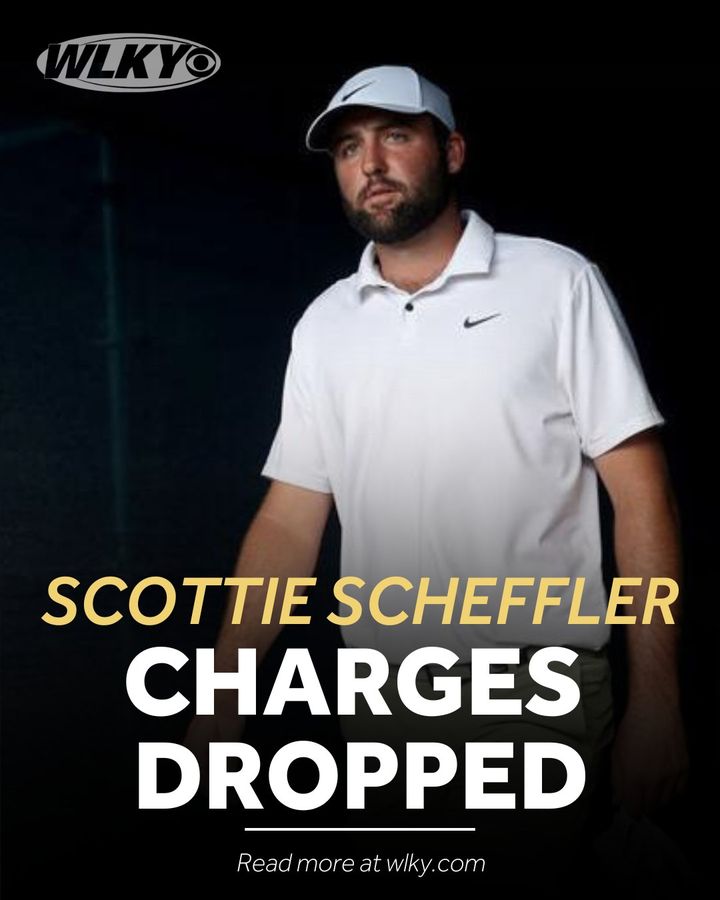 BREAKING NEWS: Scottie Scheffler's charges have been dropped. The golfer was arrested earlier in Louisville as he was arriving to Valhalla one morning for the PGA Championship. wlky.com/article/scotti…