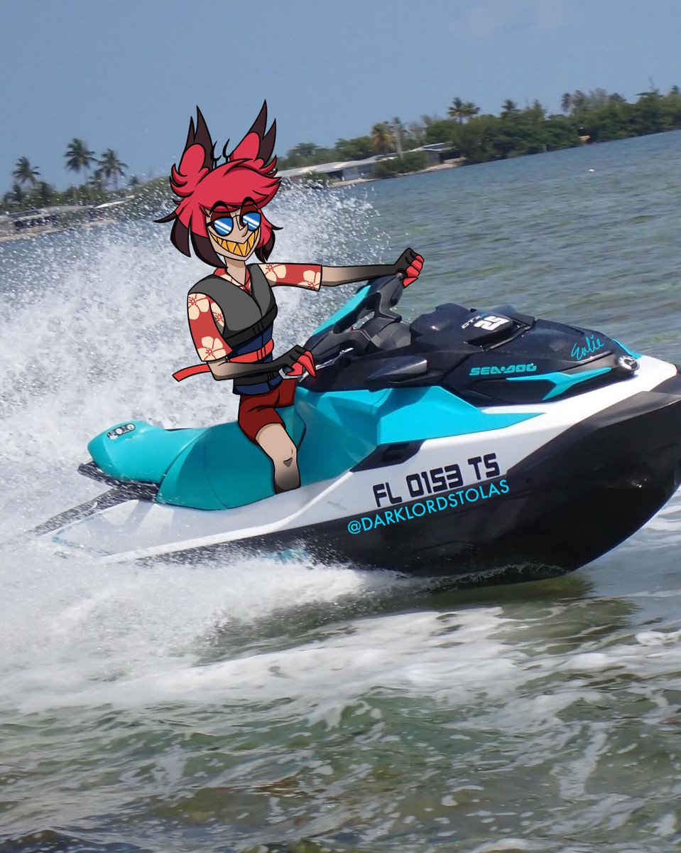 on my way to insult your dad 😎🌊 #HazbinHotel #Alastor