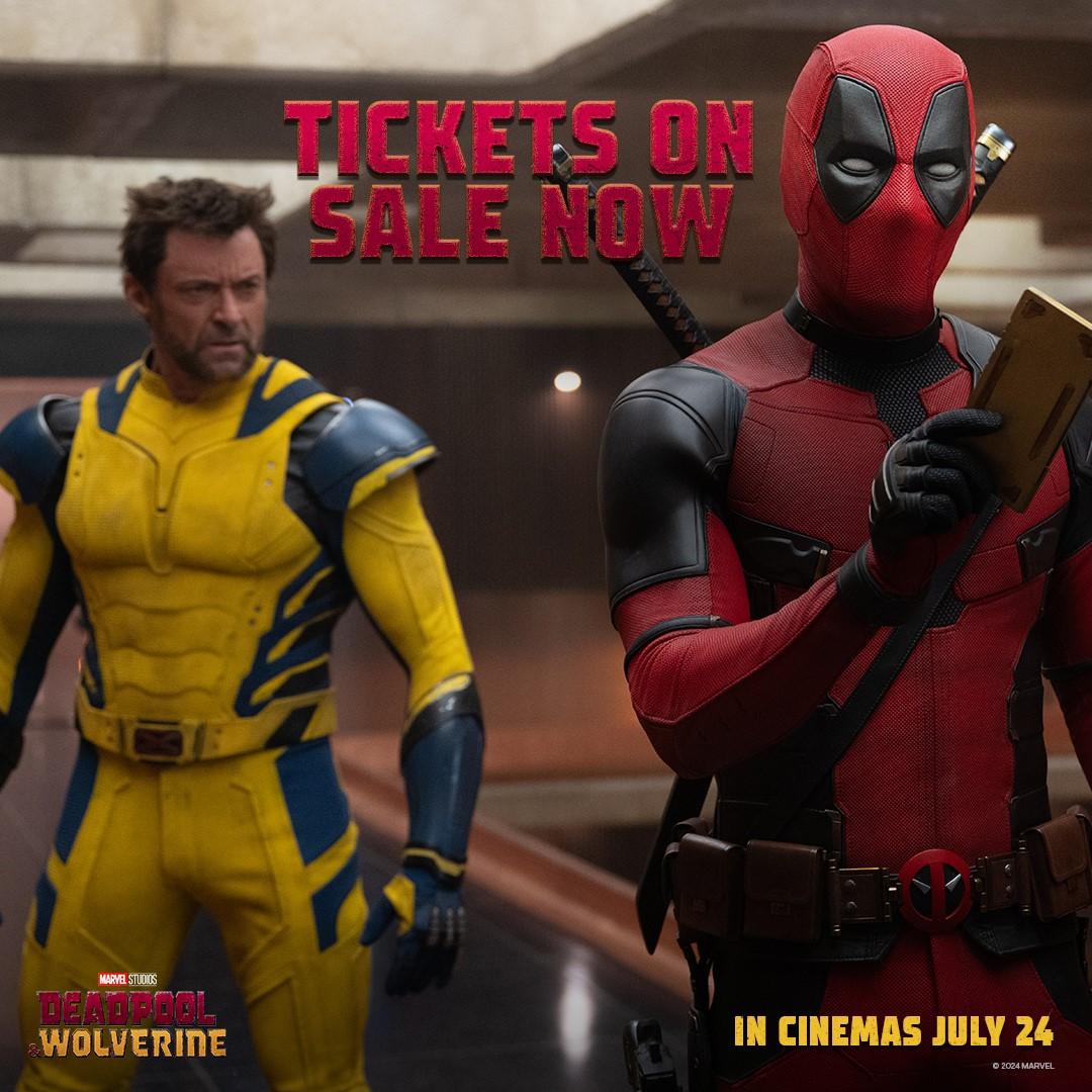 My Movie World: Tickets now on sale for Marvel Studios’ “Deadpool & Wolverine... mymovieworld-coolman0304.blogspot.com/2024/05/ticket… #DeadpoolWolverine