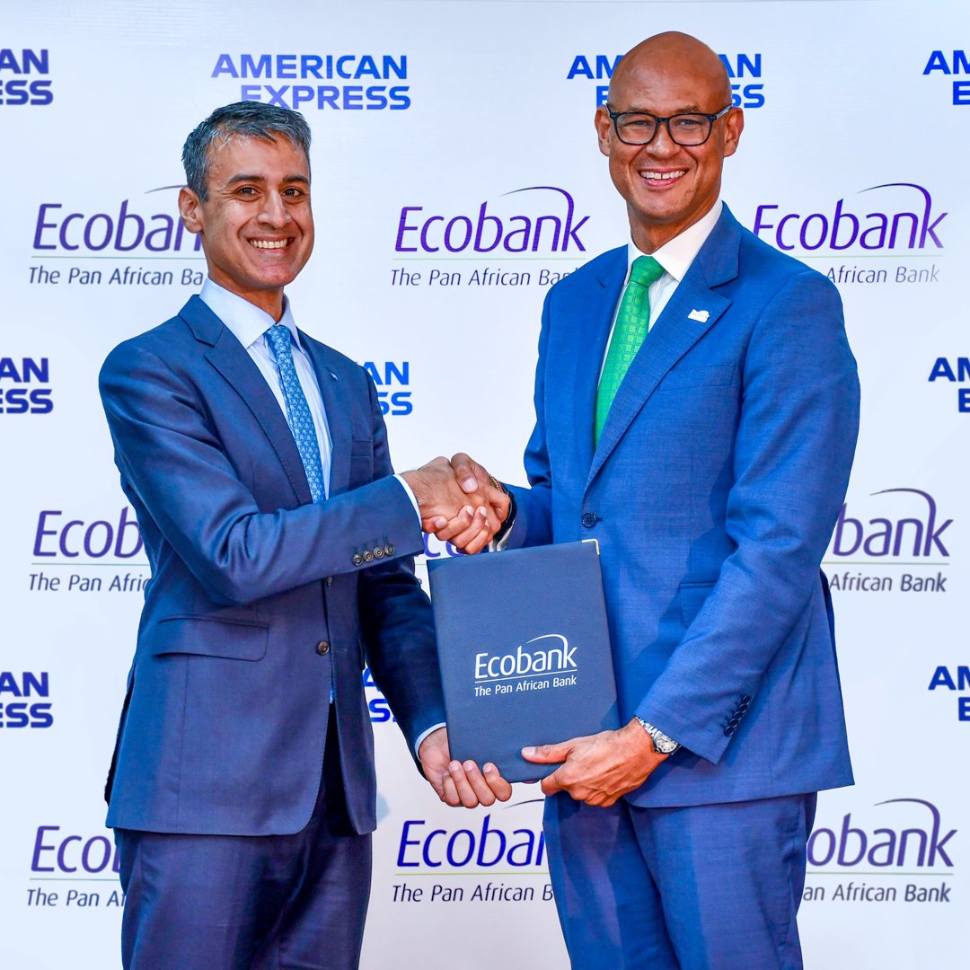 GroupEcobank's tweet photo. Great news! We are delighted to announce that Ecobank Group has signed an agreement with American Express.

Through this agreement, American Express Card Members will be able to use their Cards in 12 new countries across Africa. Furthermore, the number of merchants accepting American Express payments will also increase in nine countries where American Express acceptance already exists.

Read more here: https://t.co/orP6Sv08xR

#AmericanExpress #Ecobank #ABetterWay