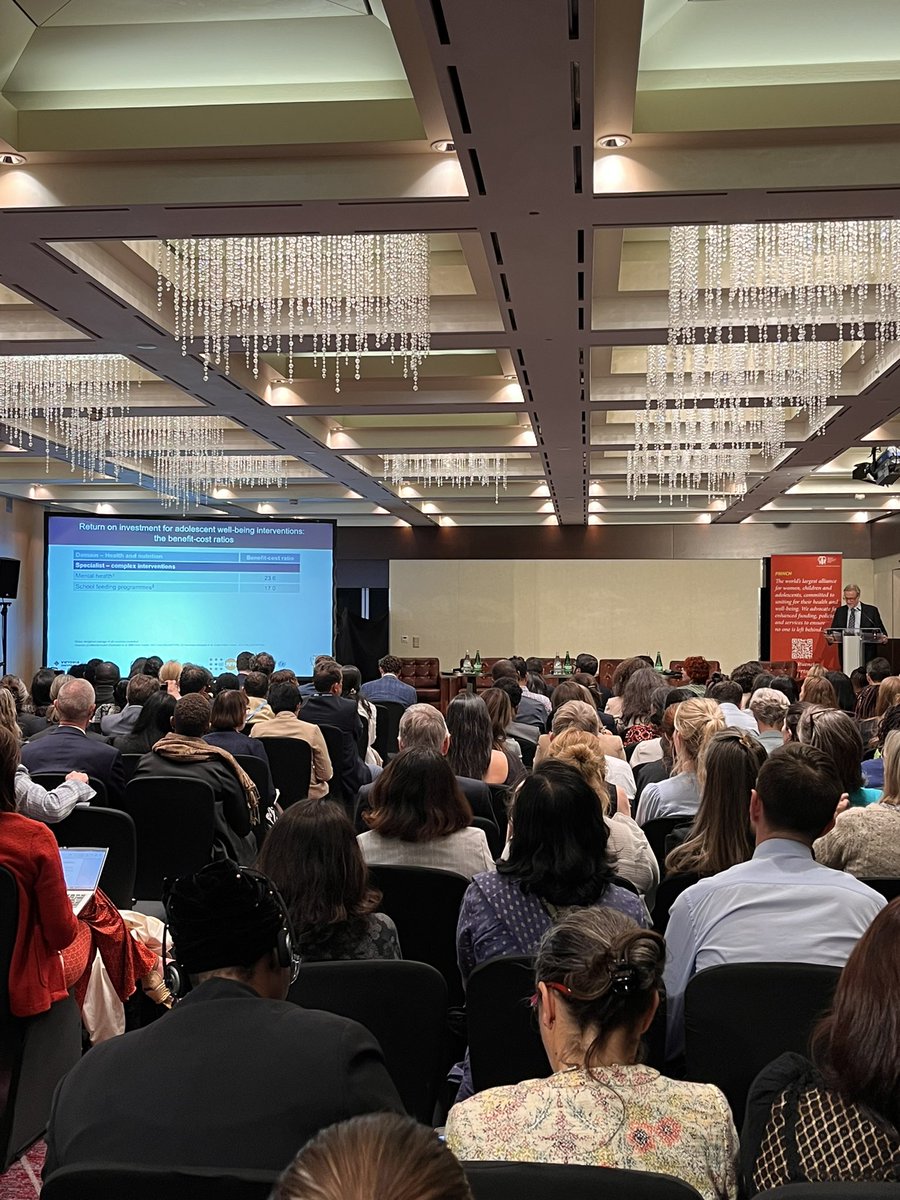 GiuliaGasparri_'s tweet photo. Launch of the adolescent well-being #investmentcase‼️adolescents make 16%+ of🌍population.The cost of inaction is estimated at US$4.1 trillion per annum =to 7.7% of the total GDP of the countries included in the models (covering 80%+ of🌍population)Read 👉 https://t.co/kQsGO7DKWE https://t.co/NL1vCrJXJm