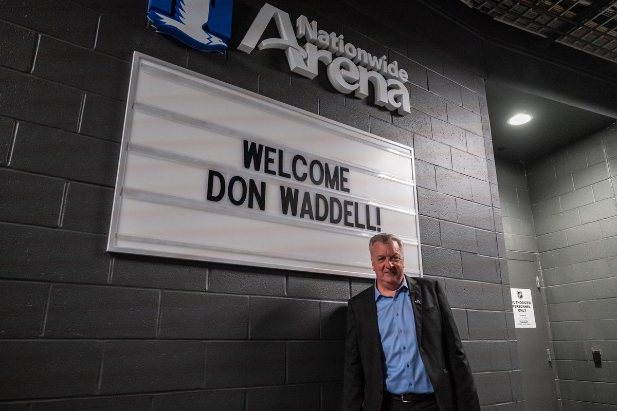 BlueJacketsNHL's tweet photo. Don of a New Era 🤩 https://t.co/ZRvMB4mu7J