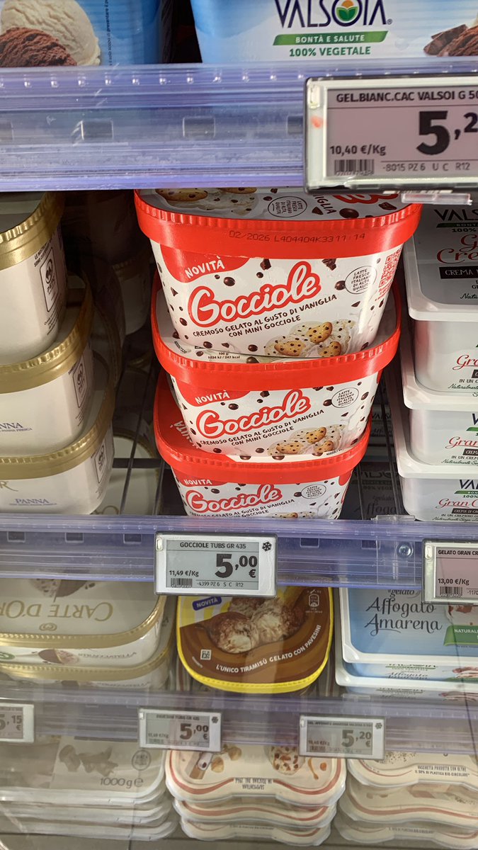 Ma costa 5€ ovunque il gelato #gocciole? 😕