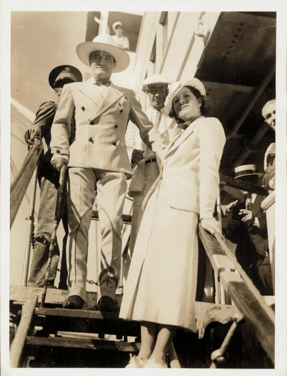 El actor Tom Mix llegando a La #Habana, 30 diciembre 1935 #Cuba