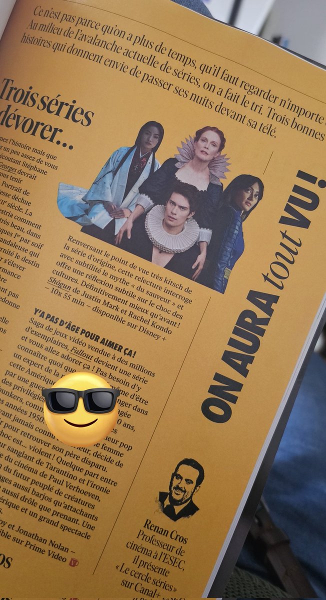 Aujourd'hui @antoinedecaunes sort Vieux, le magazine qu'on finira tous par lire. Et il m'a demandé mes meilleurs conseils séries du moment. 
Parce que ce n'est pas parce qu'on a plus de temps qu'il faut regarder n'importe quoi 😉
Longue vie à Vieux