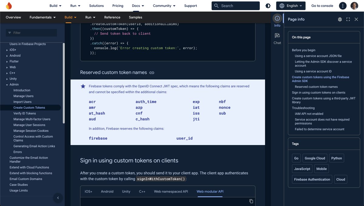 Look I'm a big fan of <a href="/Firebase/">Firebase</a> — but these docs are a study in trippy information design 🎨
