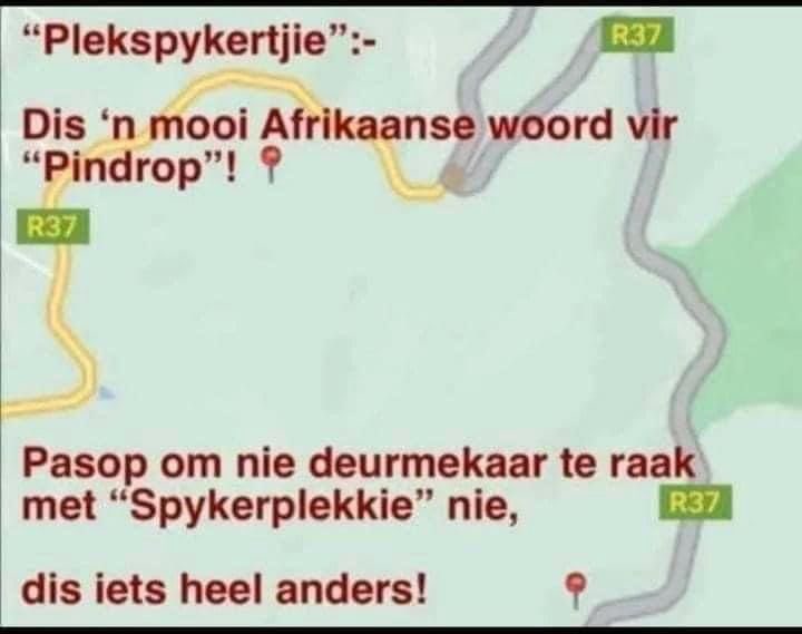 Waar is jou plekspykertjie?