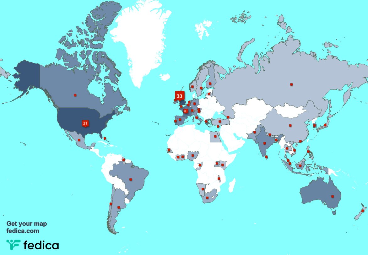 I have 11 new followers from USA, and more last week. See fedica.com/!AmandaHawkins…