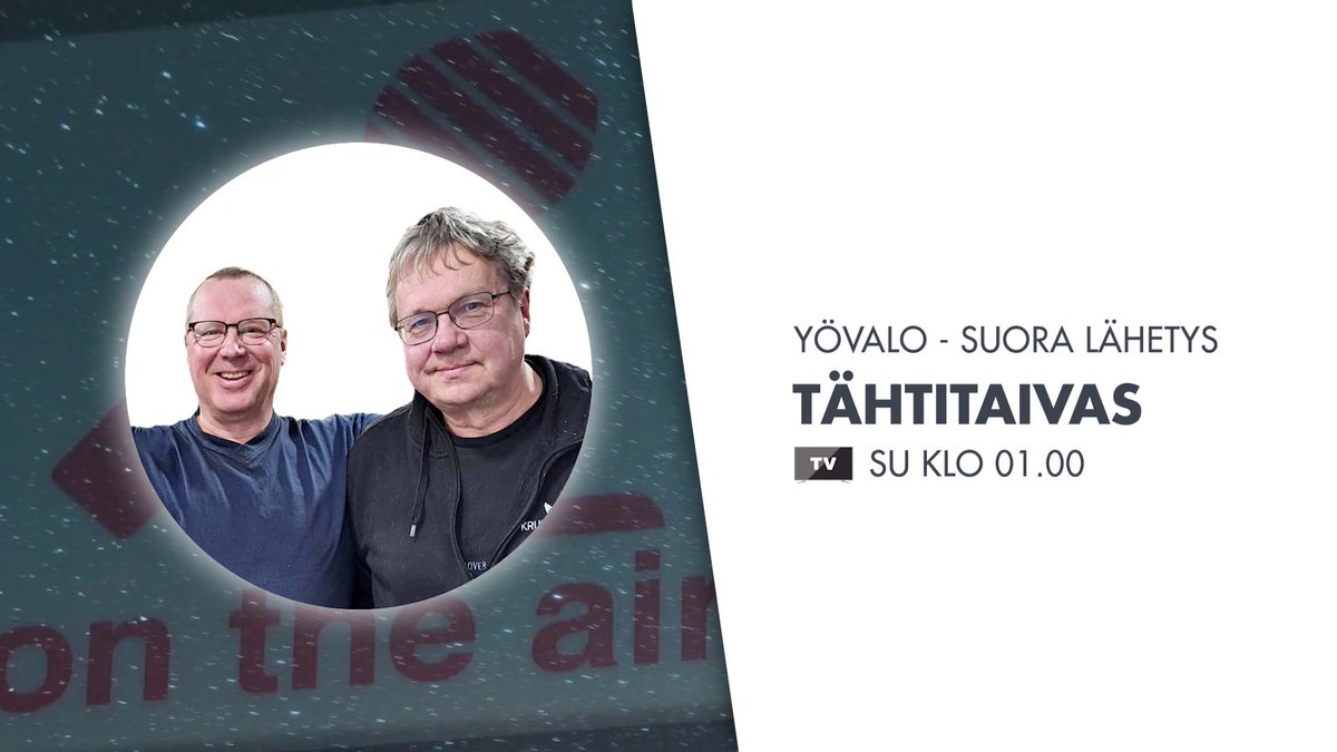 🙂Legendaarinen @pekkasauri on suorassa Tähtitaivaan yölähetyksessä TV7:lla sunnuntaiyönä 2.6.2024 klo 1:00 alkaen❗️