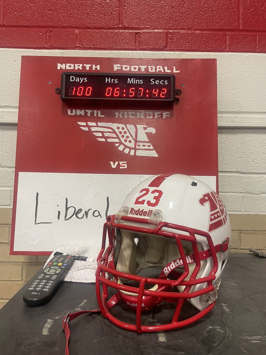 100 Days until kickoff… feel very good about our squad, solid numbers at conditioning so far!!! Let’s keep building!!! #HammerOn #TalonsOut @wnhsmedia @WNorthAD