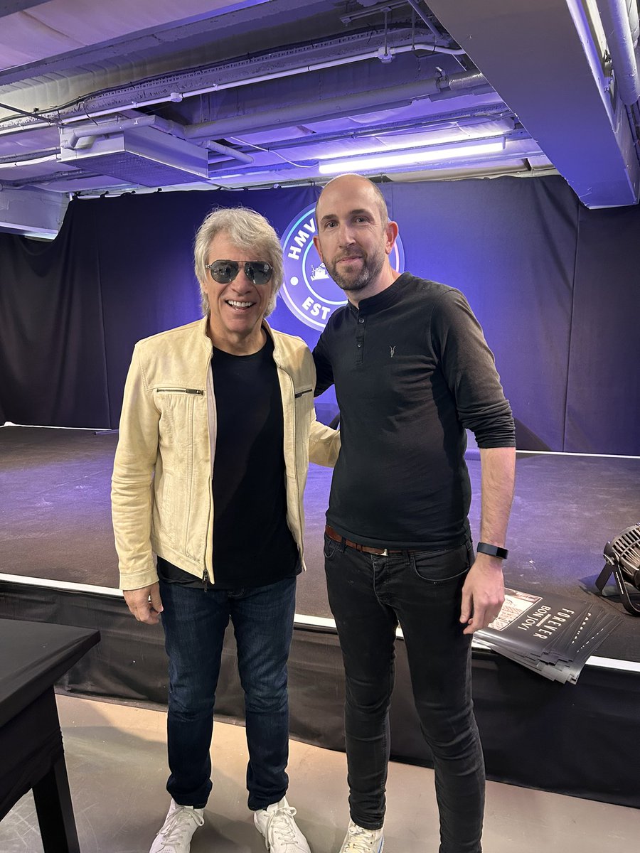 Absolute honour to meet Jon Bon Jovi… x ❤️