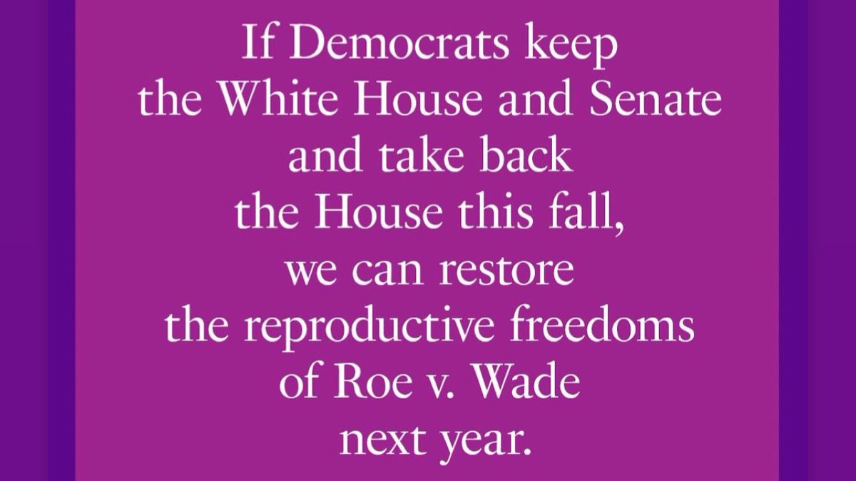 I’d like to underscore, bold, and italicize this… 
#VOTE #reprorights #reproductivefreedom
#WomensHealthcareRights