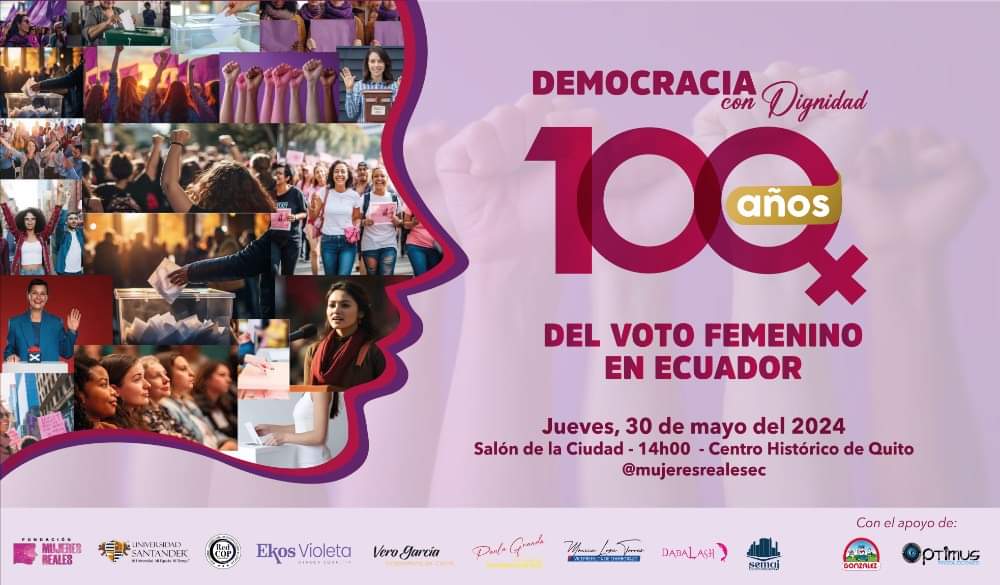 redcoplatam's tweet image. Como organización, La @redcoplatam LatAm celebra y apoya las iniciativas en favor a la #democracia, en este caso aplaudimos a la organizaciones y gestores que hacen posible este evento de conmemoración de los #100años del Voto de la #mujer en el #Ecuador