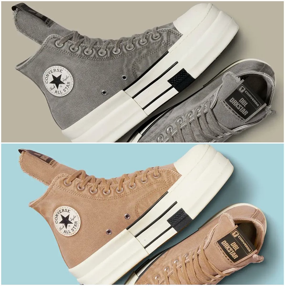 2024年 6/11 発売予定】 Rick Owens × CONVERSE DRKSHDW DBL DRKSTAR