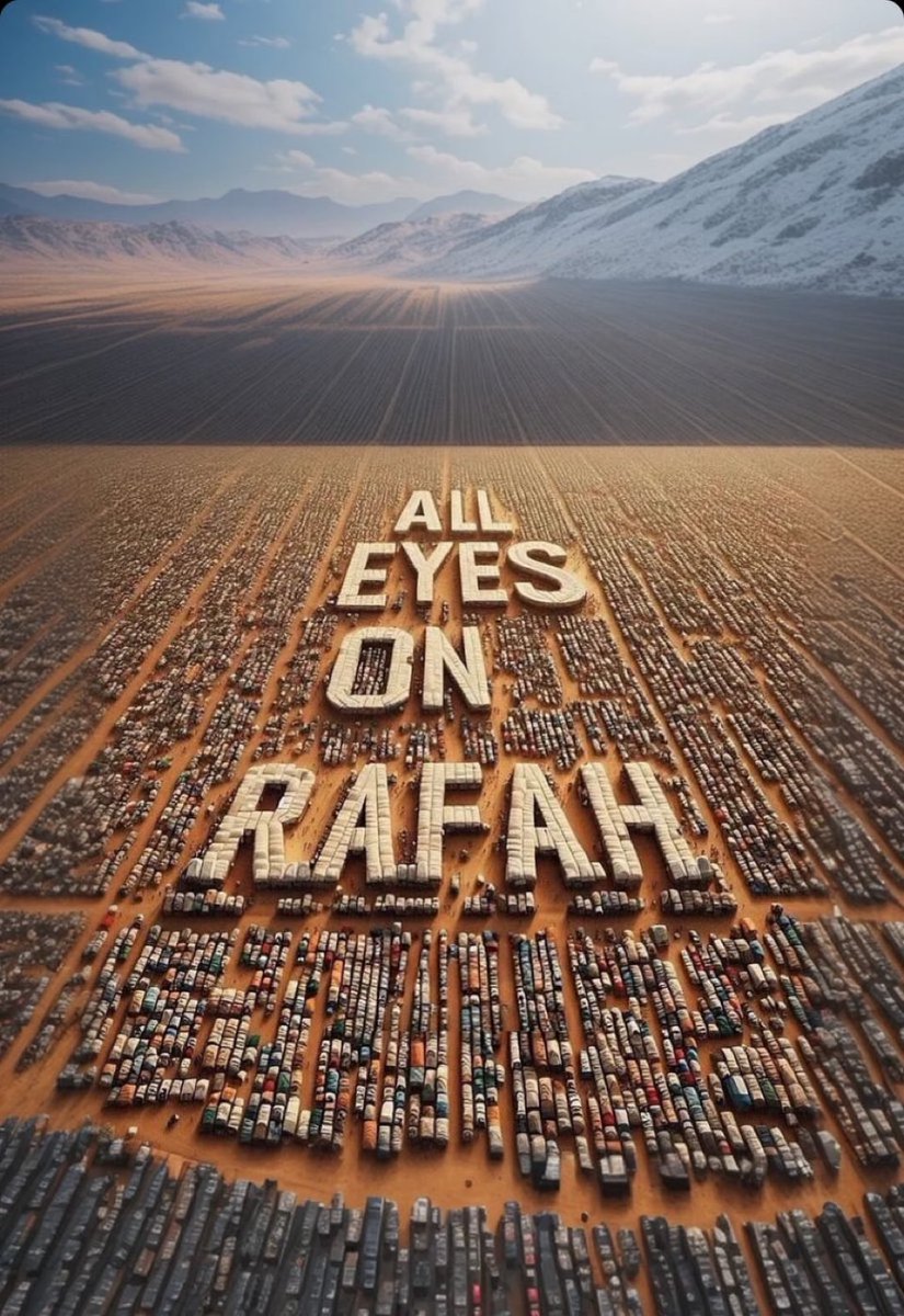 Bombing tents is not self defence. 

Israel is burning children alive in Rafah right now . Don't be silent, raise your voice for humanity and children of Gaza and Rafah. 

#AllEyesOnRafah #RafahOnFire #RafahMassacre