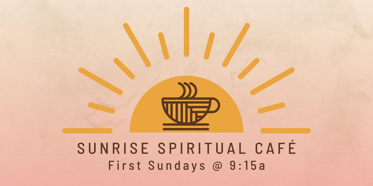 The monthly "Sunrise Spiritual Café" meets THIS Sunday, June 2nd at 9:15 a.m. in Room 24/25! All are welcome, and we hope you'll join us! #uucrockville #ThisSunday #UUTwitter