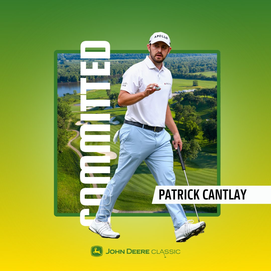 John Deere Classic (@jdclassic) on Twitter photo TOP 10 PLAYER COMMIT! ⛳️
<a href="/Patrick_Cantlay/">Patrick Cantlay</a> will be teeing it up at the John Deere Classic in July!
🎟️Get tickets: bit.ly/3wL710Q
#patrickcantlay #johnDeere #golf #pgatour #johndeereclassic TOP 10 PLAYER COMMIT! ⛳️
<a href="/Patrick_Cantlay/">Patrick Cantlay</a> will be teeing it up at the John Deere Classic in July!
🎟️Get tickets: bit.ly/3wL710Q
#patrickcantlay #johnDeere #golf #pgatour #johndeereclassic