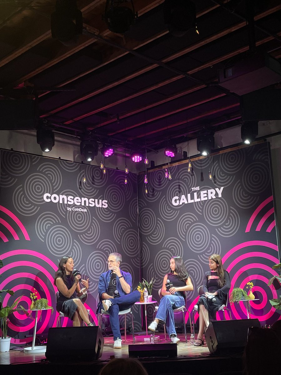 Had a fabulous conversation at @consensus2024 with Jose Fernandez da Ponte of @PayPal; @gaby_goldberg of @tcg_crypto; @0xManiPatel of @ForbesWeb3 on the crossroads of digital <> cultural currency