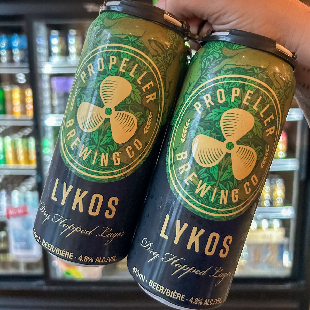 🐺 Step into the legend of LYKOS, our revered lager inspired by the ancient Greek spirit of the wolf.

 It's a pine, citrus, and passionfruit, dry-hopped brew
 
#PropellerBrewing #DrinkPropeller #NSCraftBeer #HalifaxNS #DrinkLocal #Lykos