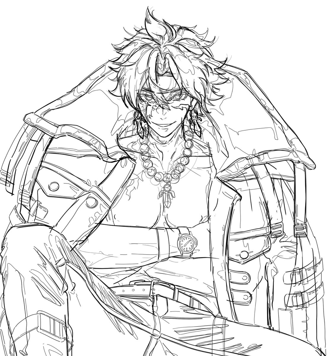 trying to sketch Scar cuz I love his design

#Scar #WutheringWaves 