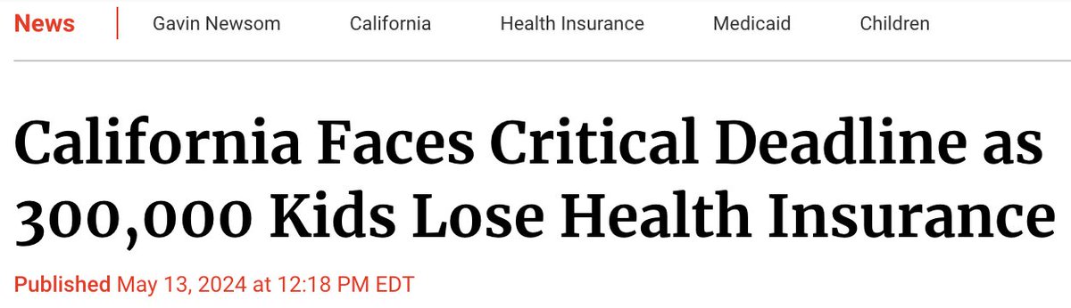 The Children’s Partnership (TCP) #KeepKidsCovered (@kidspartnership) on Twitter photo "Losing #HealthCoverage—even temporarily—delays medical care, undermining healthy childhood development."-<a href="/mayraealvarez/">Mayra E Alvarez</a>
⚕️#MediCal coverage with no breaks in care is essential. <a href="/CAgovernor/">Governor Gavin Newsom</a> <a href="/ilike_mike/">Mike McGuire</a> <a href="/CASpeakerRivas/">Speaker Robert Rivas</a> #KeepKidsCovered in the #CABudget
newsweek.com/california-fac… "Losing #HealthCoverage—even temporarily—delays medical care, undermining healthy childhood development."-<a href="/mayraealvarez/">Mayra E Alvarez</a>
⚕️#MediCal coverage with no breaks in care is essential. <a href="/CAgovernor/">Governor Gavin Newsom</a> <a href="/ilike_mike/">Mike McGuire</a> <a href="/CASpeakerRivas/">Speaker Robert Rivas</a> #KeepKidsCovered in the #CABudget
newsweek.com/california-fac…