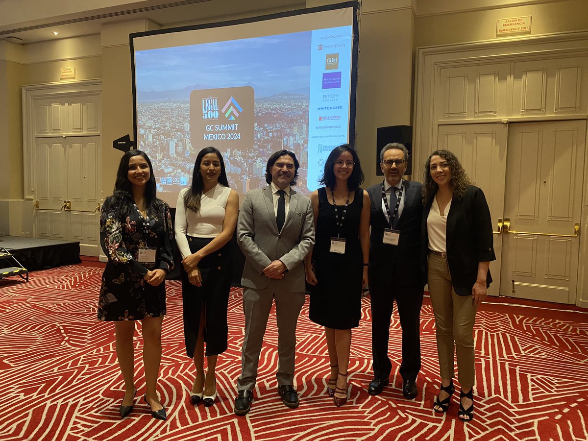 mfbernes's tweet photo. Un gusto participar en el #GCSummit 🇲🇽 de #Legal500 conversando sobre últimos casos #antitrust con Claudia Lelo de Larrea M. del @IFT_MX , Víctor Meyer de @cofecemx , y el equipo de Competencia de @GTLatinAmerica https://t.co/sJi2UtGiLP