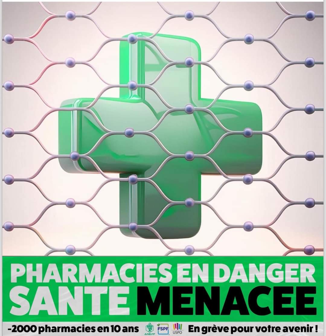 💡⛔️ Pourquoi les pharmacies sont fermées ? Pourquoi les équipes officinales, les étudiants manifestent dans tout le pays ? Cette journée de mobilisation est un signal d'alarme contre les dangers qui menacent l'accès aux médicaments et aux conseils pharmaceutiques. Explications👇