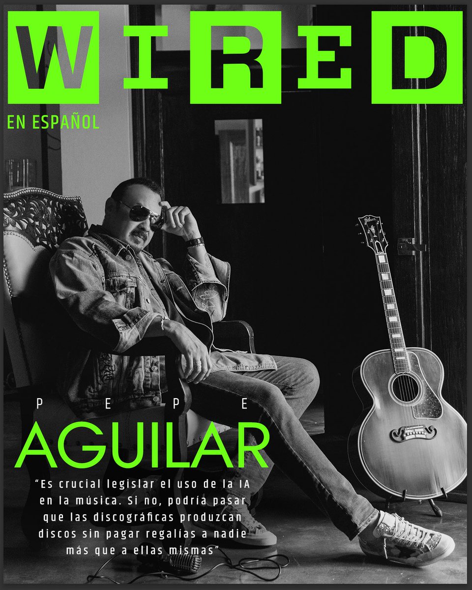 Pepe Aguilar aparece en la portada de “WIRED MÉXICO” 

En una entrevista exclusiva, Aguilar comparte su perspectiva sobre la integración de la inteligencia artificial (IA) en su música y sus actuaciones.

 #Espectáculos #PepeAguilar #WiredEnEspañol #fyp @PepeAguilar #OnLineMyE
