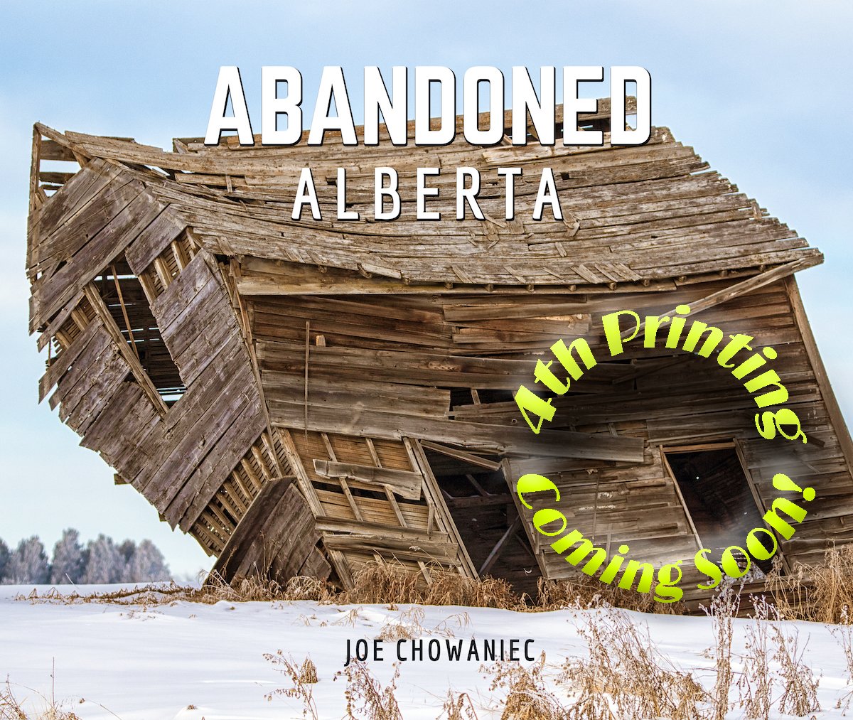 JoeisCranky's tweet image. Great news from my publisher today.  A 4th printing of the original &apos;Abandoned Alberta&apos; is on order and will be hitting the shelves at book stores soon.   More exciting news to coming in the following weeks.  Thanks as always for the support!  #abandoned #Alberta #History #Book