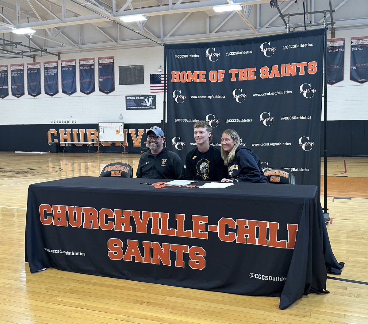 Congratulations to Evan Putney who has committed to play baseball at Monroe Community College. @cccsdbaseball