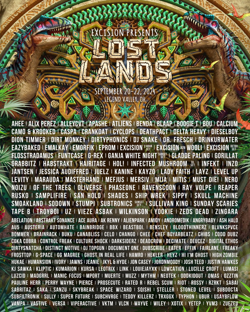 AlienParkMusic's tweet photo. I’m back for my 2nd year at Lost Lands! See you soon Legend Valley❤️🦖 https://t.co/4TCHNka3mm