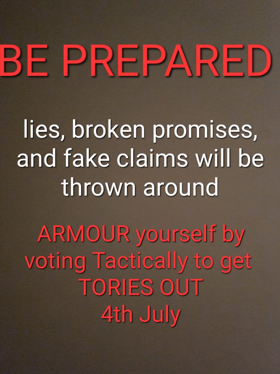 Now is the time the tories will employ dirty tactics... we deserve a lot more than dirty politics which makes the rich richer and us ..nowhere..let's get these crooks out vote tactically #ToriesOut693 #JulyToryWipeout #JackanoryTorys #Bregret