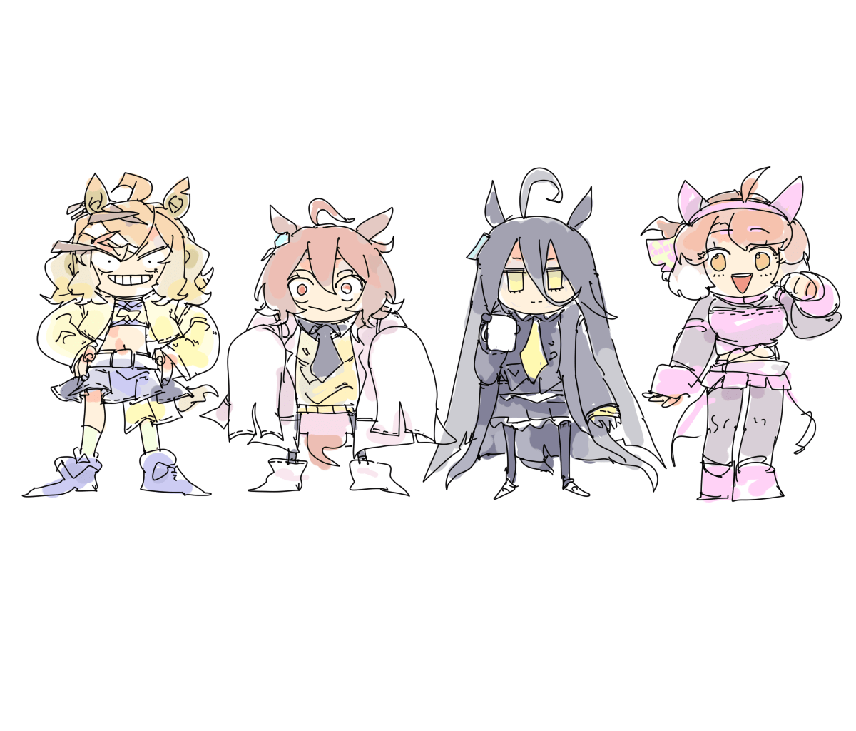 アグネスタキオン(ウマ娘) ,マンハッタンカフェ(ウマ娘) 「」|ちぐ齒莖ダサわやかのイラスト