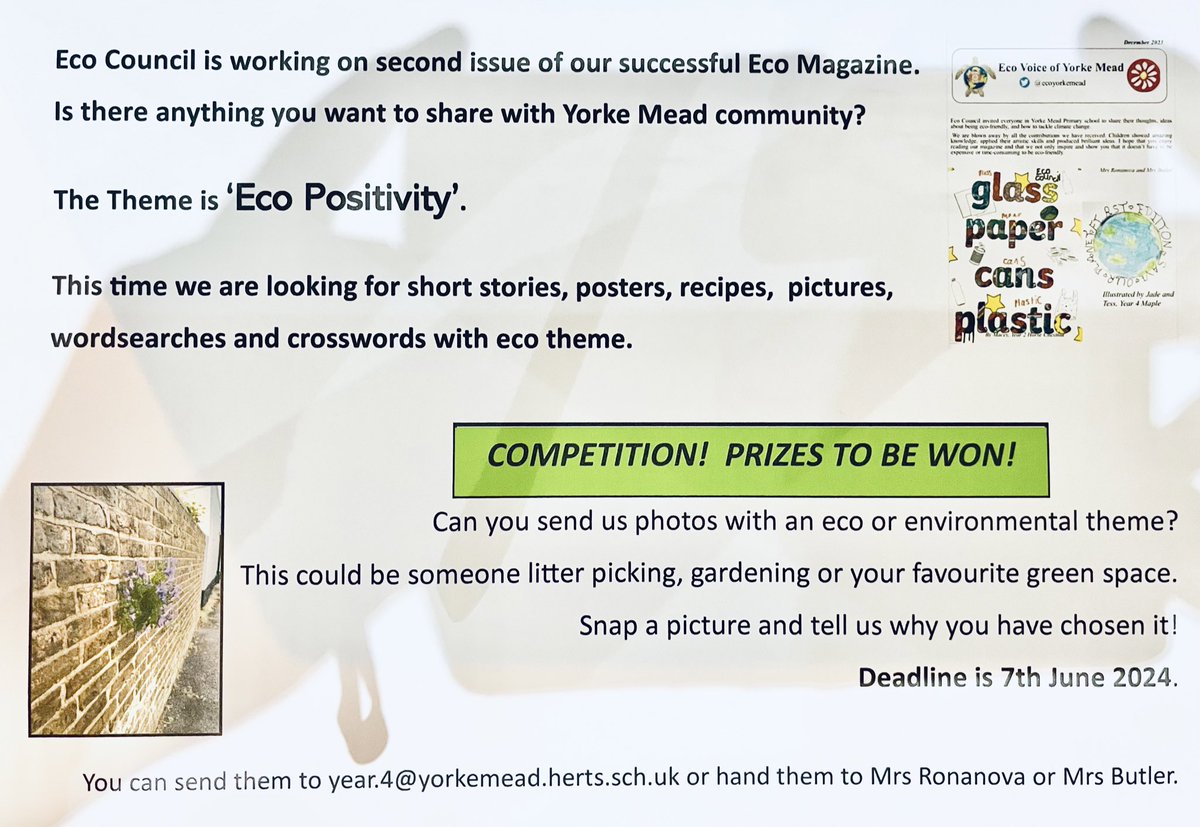 We are working on second issue of our Eco Magazine. Dust off your pens, pencils and laptops and get creative. We can’t wait to see your contributions. #ecomagazine #creativity #schoolmagazine #yorkemead #ecoschool