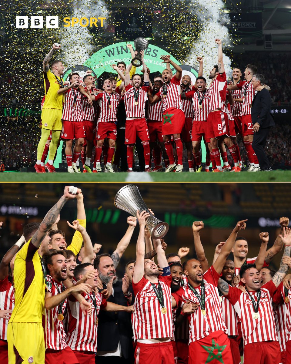 Olympiakos are your Europa Conference League winners 🏆

#UECLFinal