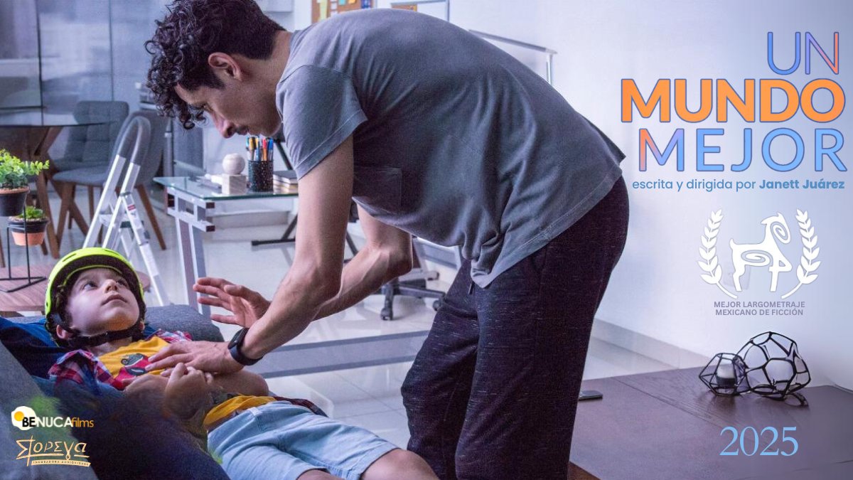 BenucaFilms's tweet photo. La película ganadora a Largometraje Mexicano de Ficción en @ficmonterrey, UN MUNDO MEJOR -de Janett Juárez @JanettJeeL y producida por David de la Garza Villarreal- será en 2025 uno de nuestros más esperados estrenos.

Con Raúl Briones @RaulBrionesC, Sonia Franco y Mateo Díaz. https://t.co/IJkMbLocq7