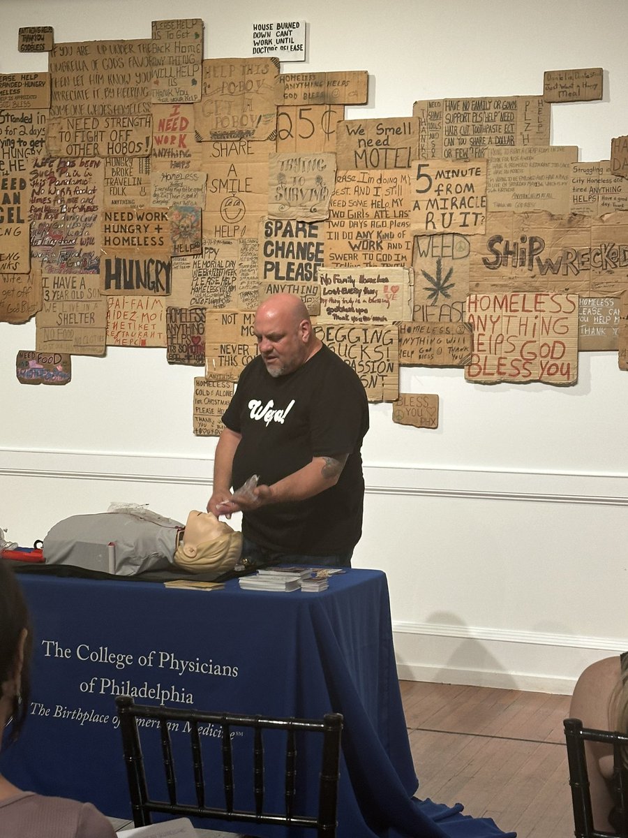 Proud to take part in this Naloxone training with my staff at the Mutter Museum. It’s important that we continue to educate ourselves and our community about Substance Use and Comprehensive Harm Reduction. Thank you to the @CollegeofPhys for hosting this event!