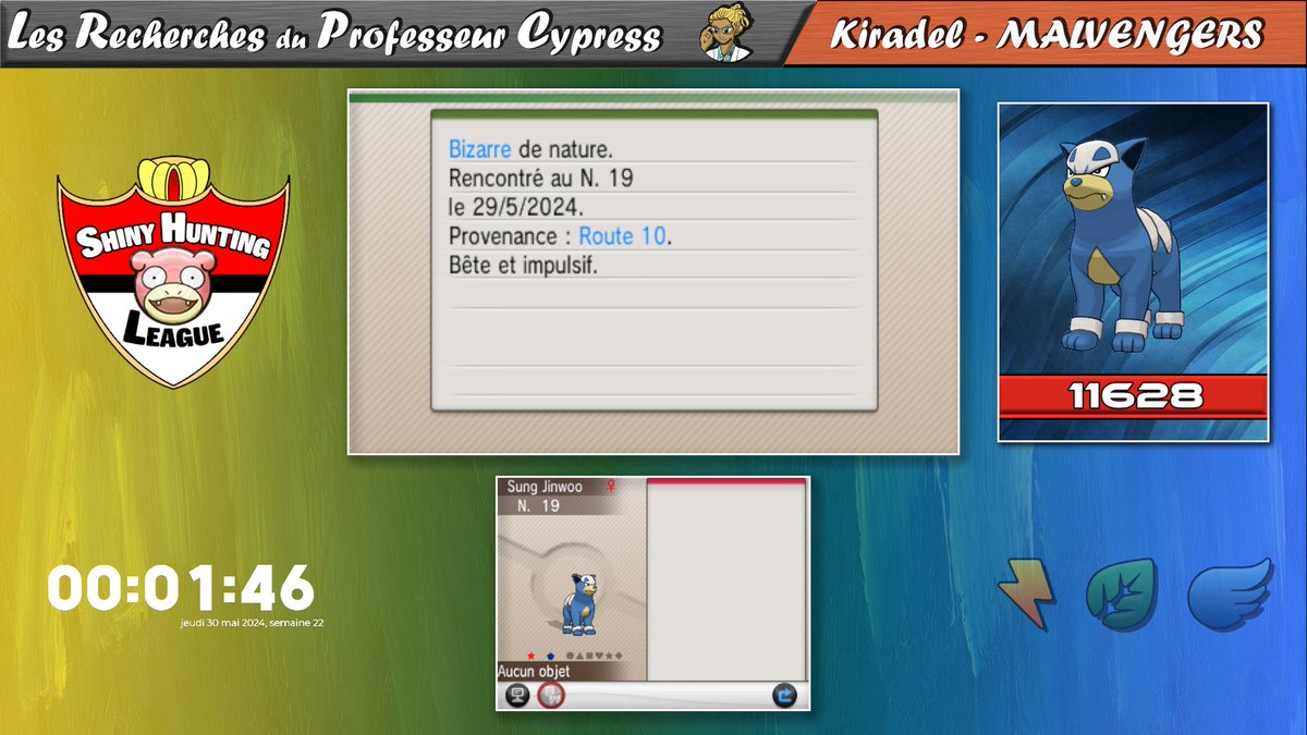 [80]✨

Après un stream riche en émotion, c'est Malosse qui arrive juste avant la fin en 11628 rencontres !

Shasse commencée en Février pour la NRT que j'avais mis en pause à la fin de la phase 3. 

Ca c'est fait ! 🔥

#SHL #Fullodds