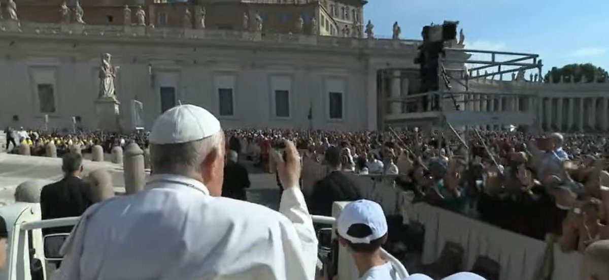 gaudiumesp's tweet photo. Papa inaugura ciclo de catequesis sobre el Espíritu Santo y su Esposa la Iglesia

El  nuevo ciclo de catequesis de los miércoles recorrerá las tres  etapas de la historia de la salvación, Antiguo y Nuevo Testamento, y la  vida de la Esposa, la Iglesia

https://t.co/6PXuVfw03Y https://t.co/6bKn1J6GFQ
