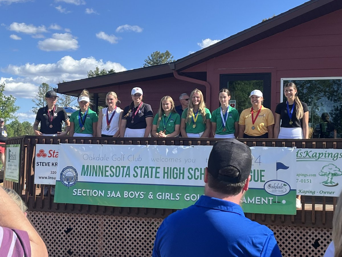 Girls Sections Day 2.  Girls finished placing 4th in the section.  Dayton Webskowski and Grace Rokeh advanced to the State Tournament!! Great job ladies!!
