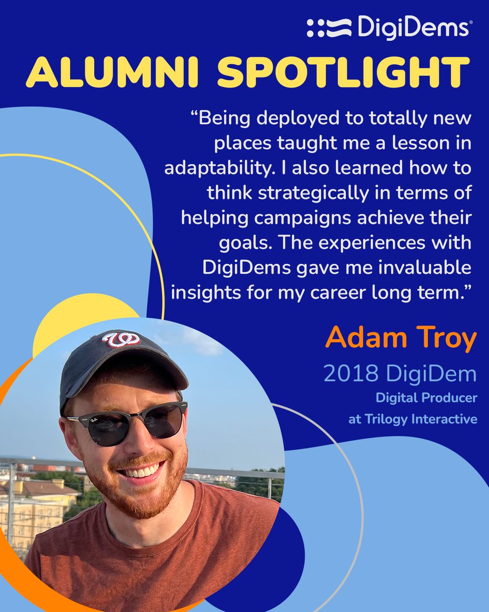 DigiDems's tweet image. 🚀 @Adam Troy shines at Trilogy Interactive! From tackling campaigns in PA-16 and MI with DigiDems to mastering data and digital production, Adam&apos;s journey is a testament to the power of adaptability and tech savvy in political careers. 🌐

#DigiDemsAlumni #TechInPolitics
