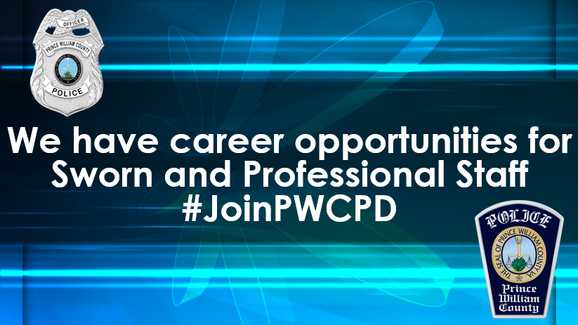 #PWCPD has #career opportunities for Sworn and Professional Staff. #JoinPWCPD There’s a place for you here! Visit: JoinPWCPD.org for information on Sworn positions and governmentjobs.com/careers/pwcgov for information on Professional Staff positions. Good luck!