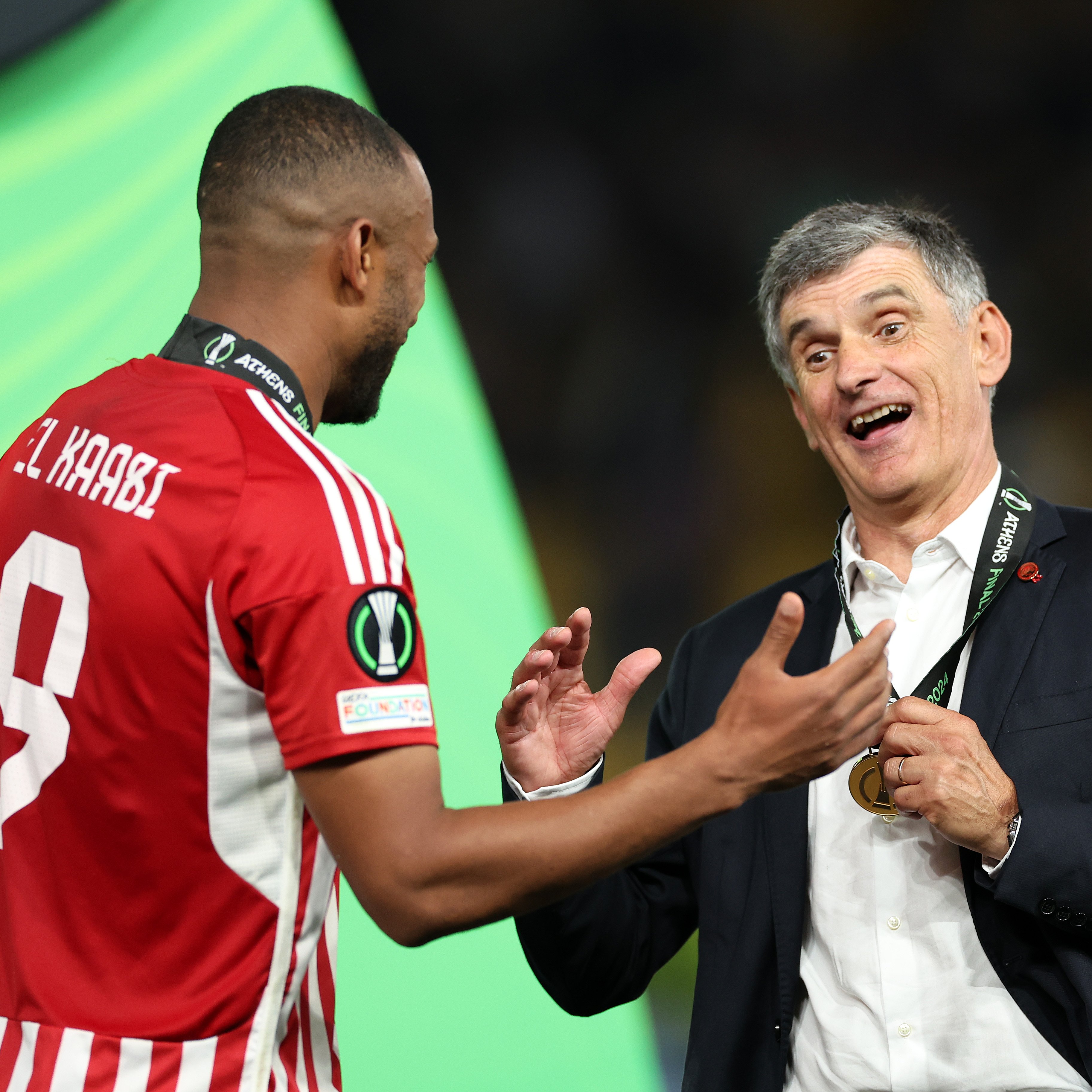 Mendilibar El Kaabi Olympiacos 