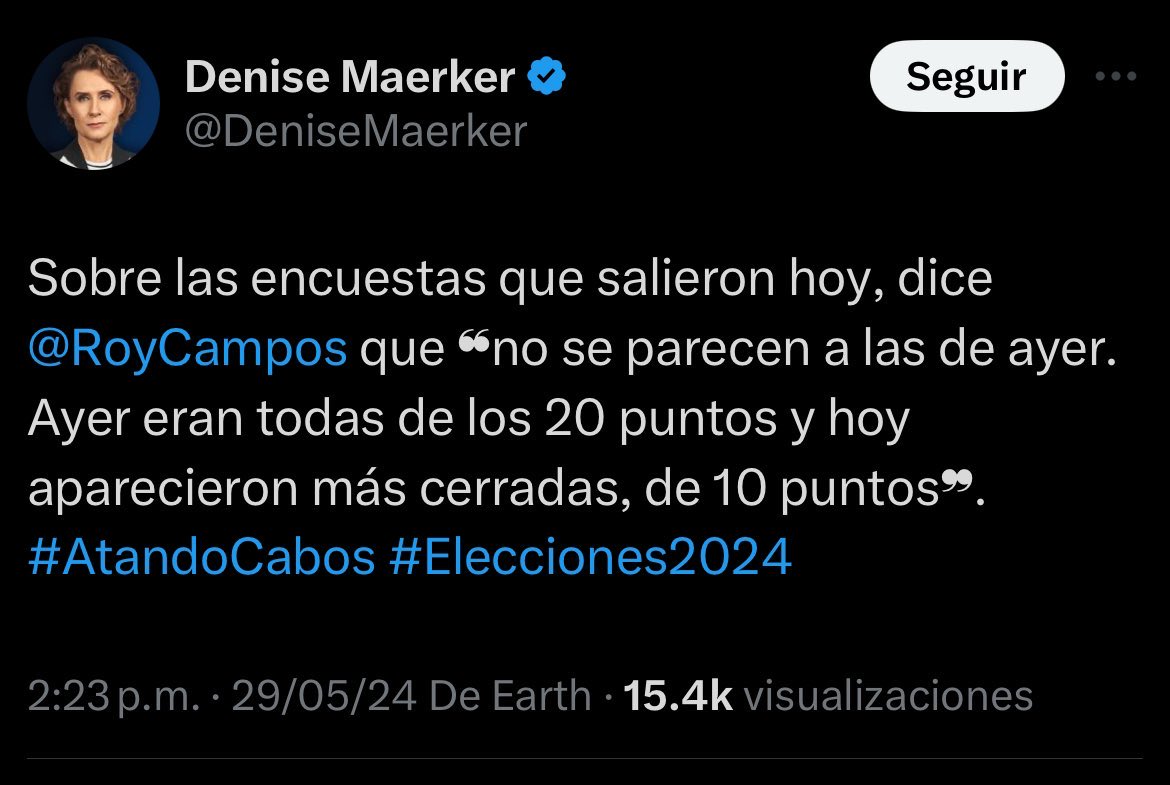 ¿Qué pasó @DeniseMaerker? ¿Qué pasó @RoyCampos? 🙂‍↔️